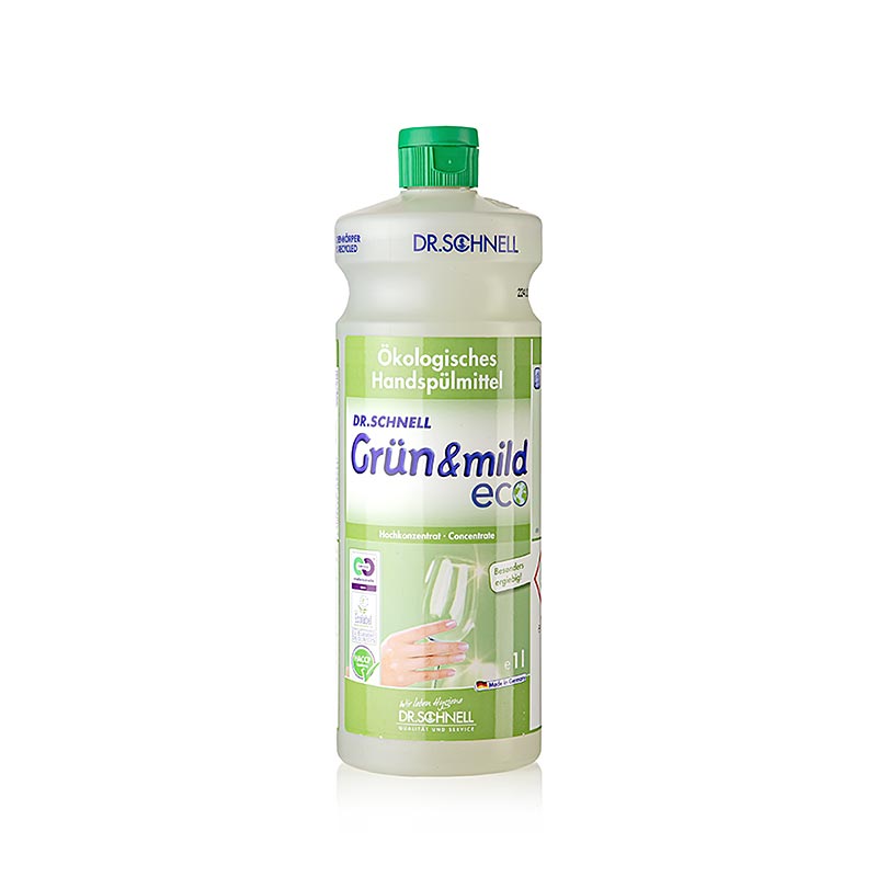 Dr. Schnell - Håndopvaskemiddel "Grün & Mild eco", økologisk, koncentrat, 1 l
