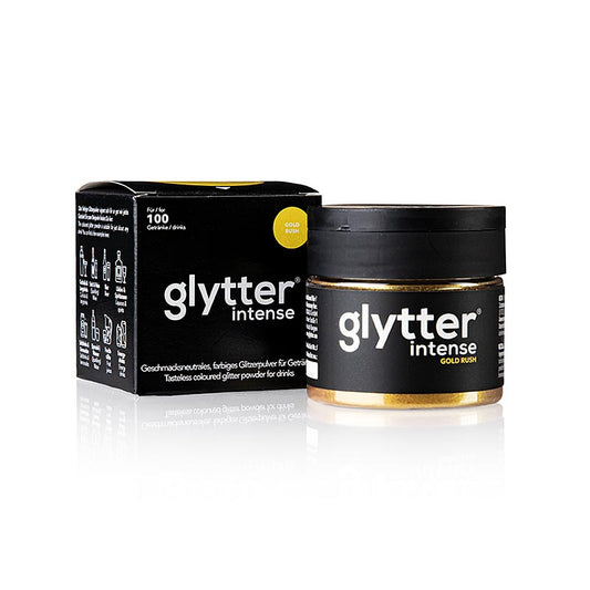 Glytter "Intense Gold Rush", glimmerpulver til fødevarer, 10 g