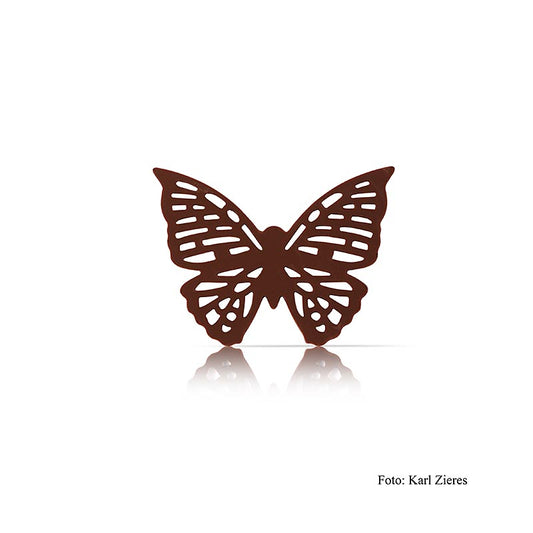 Chokoladedekoration "Butterfly" (sommerfugl), mørk, Dobla, 135 g, 96 stk