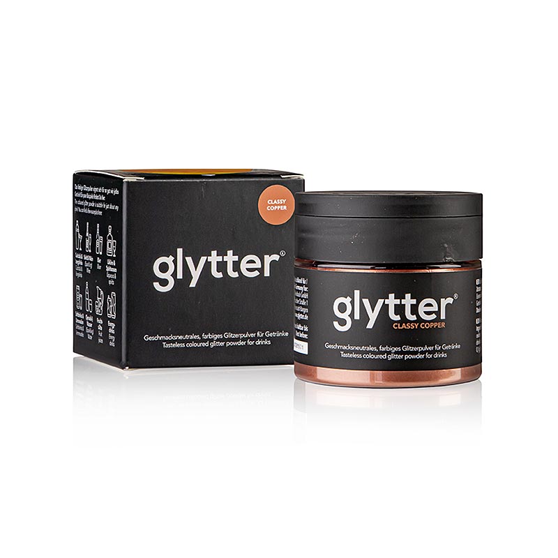 glytter "Classy Copper", glimmerpulver til fødevarer, (kobber), 10 g