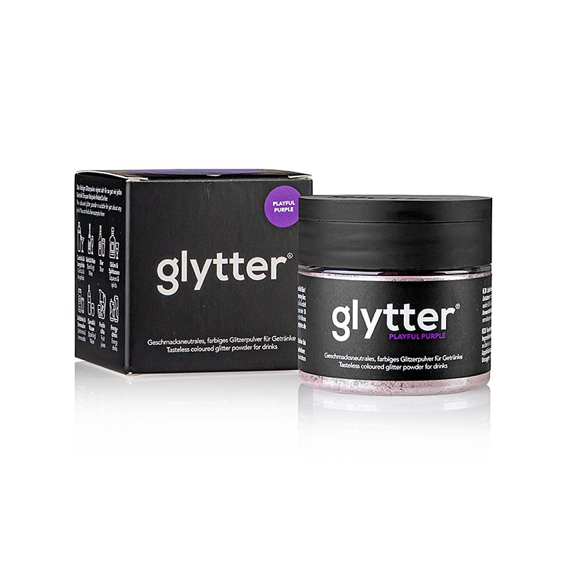 glytter "Playful Purple", glimmerpulver til fødevarer, (lilla/violet), 10 g