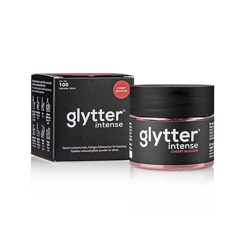 glytter "intense Cherry Blossom", glimmerpulver til fødevarer, (rød), 10 g