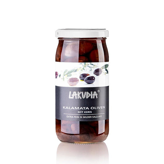 Kalamata-oliven, med sten, Lakudia, 355 g