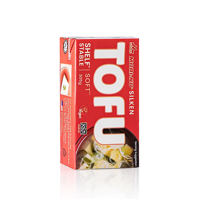 Silketofu, blød, rød, Mori-Nu / Morinaga, 305 g