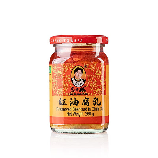 Chiliolie med tofu – Tofu i chiliolie, Lao Gan Ma, 260 g