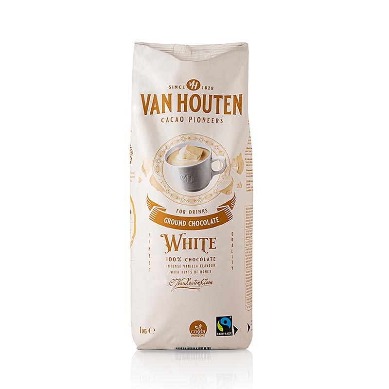 Van Houten Ground White Chocolate, drikkekakaopulver, 1 kg