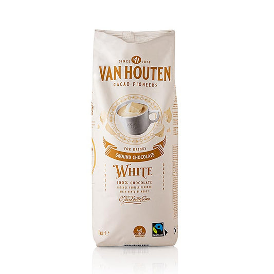 Van Houten Ground White Chocolate, drikkekakaopulver, 1 kg