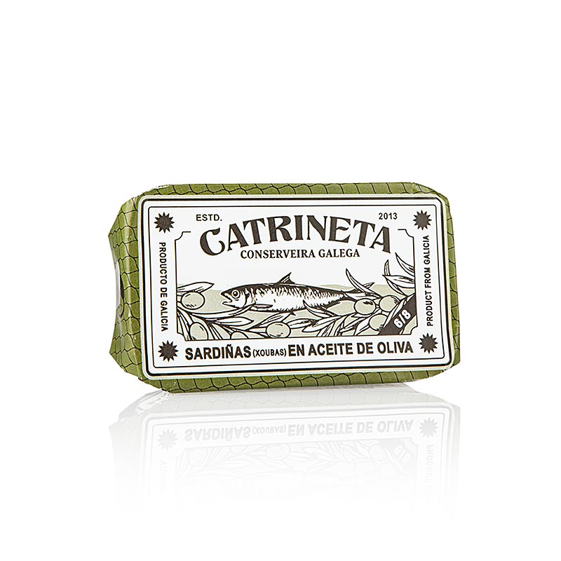 Sardiner, XOUBAS, hele, i olivenolie, Catrineta, 81 g