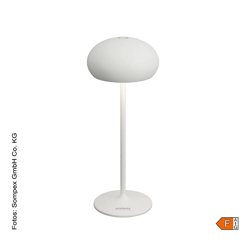 Bordlampe "PEBBLE", med batteri, 23x9,2 cm, 1 St