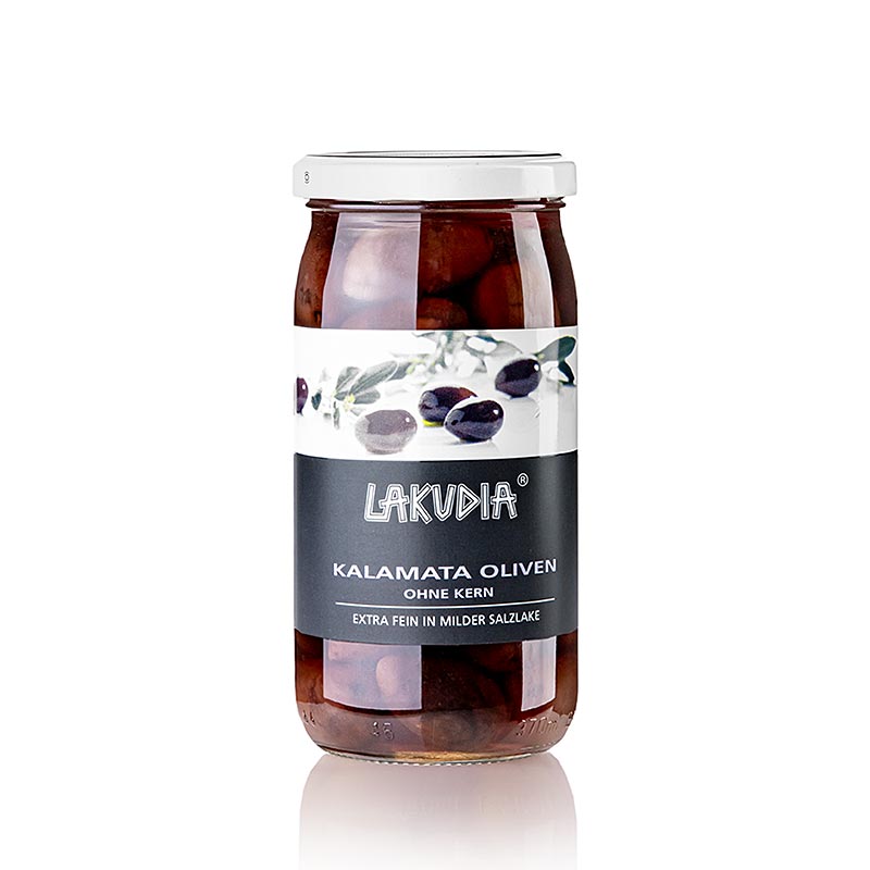 Kalamata-oliven, uden sten, Lakudia, 355 g