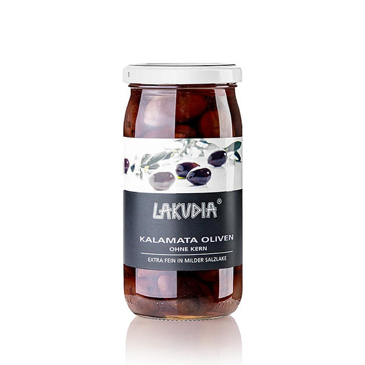 Kalamata-oliven, uden sten, Lakudia, 355 g
