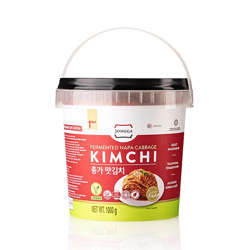 Kimchi – frisk, syltet kinakål, Jongga, VEGAN, 1 kg