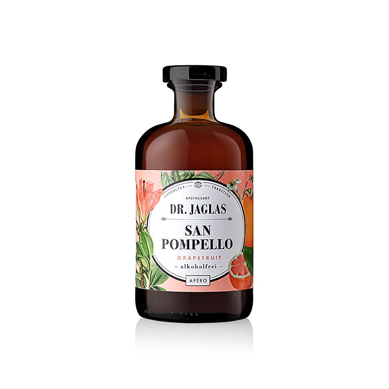 Dr. Jaglas San Pompello, pink grapefrugt-aperitif, alkoholfri, 500 ml