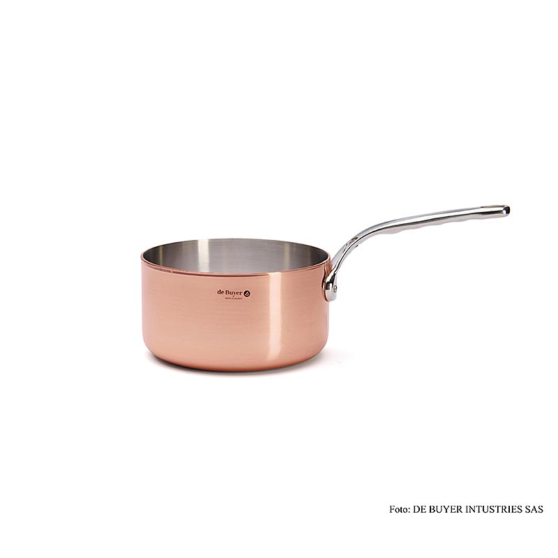 Inocuivre gryde med hank, kobber, lige, ø 18 cm, de Buyer (6406.18), 1 stk