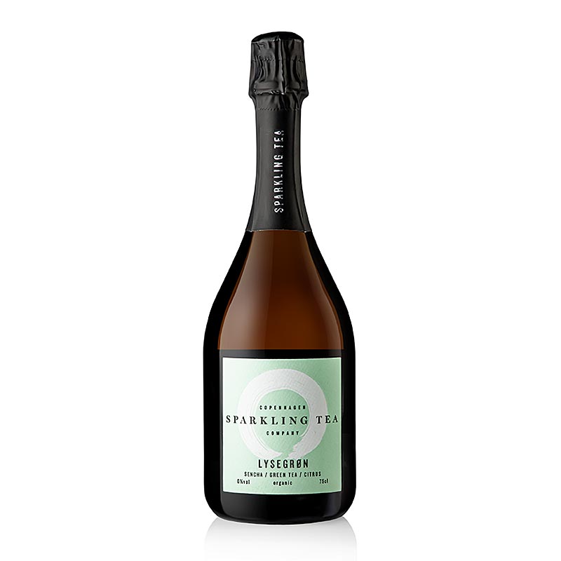 Copenhagen Sparkling Tea LYSEGRON Sencha, grøn te & citrus, økologisk, 750 ml