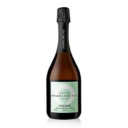 Copenhagen Sparkling Tea LYSEGRON Sencha, grøn te & citrus, økologisk, 750 ml