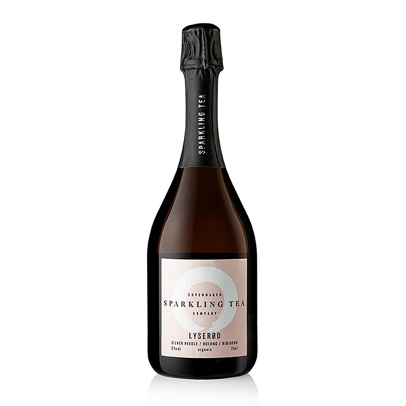Copenhagen Sparkling LYSEROD hvid te, Oolong, Hibiscus alkoholfri, økologisk, 750 ml