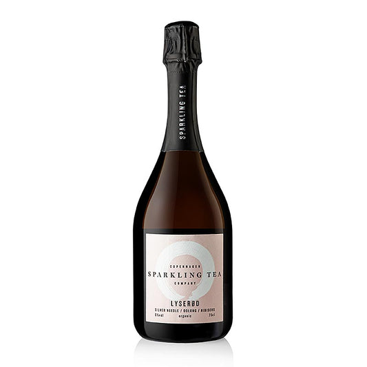 Copenhagen Sparkling LYSEROD hvid te, Oolong, Hibiscus alkoholfri, økologisk, 750 ml