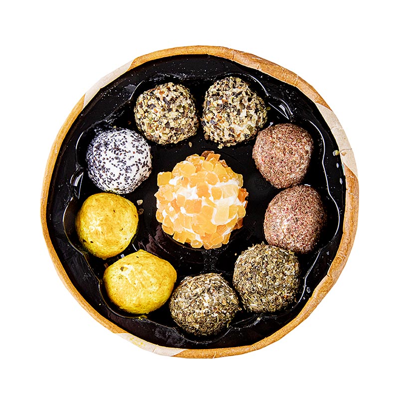 Micro-Pics Chevre, friske gedeostpraliner med papaya, urter, krydderier, 115 g