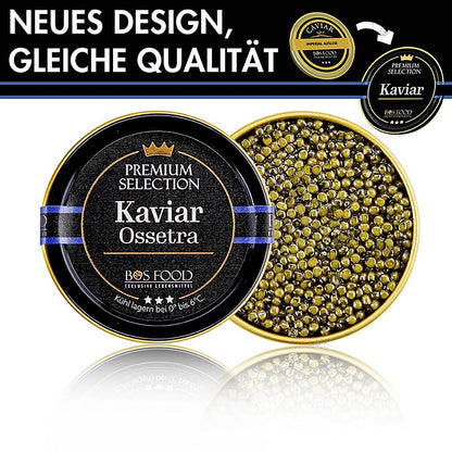 CHEF FOOD Premium Selection - Ossetra (gueldenstaedtii), akvakultur, uden konser, 50 g