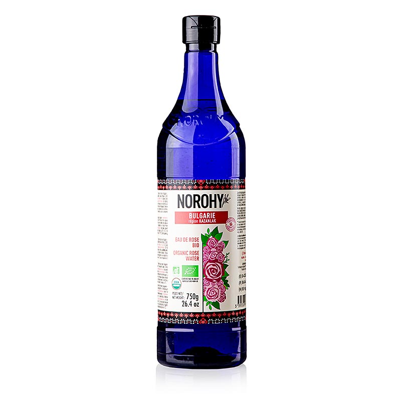 Norohy - destilleret rosenblomstvand fra Bulgarien, økologisk, 750 ml