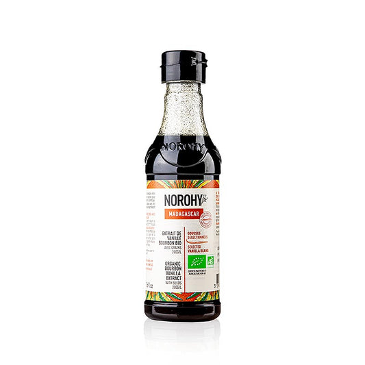 Norohy - Vaniljeekstrakt fra Madagaskar, med frø, økologisk, 225 ml