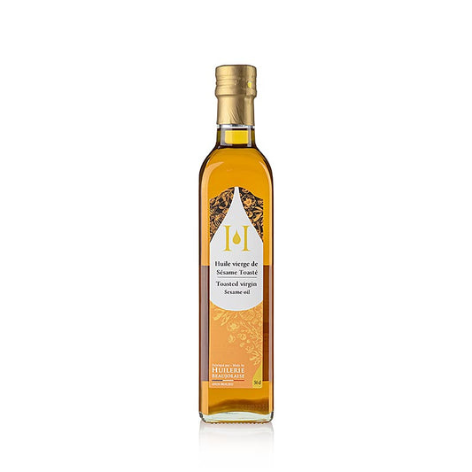 Sesamolie, jomfru, ristet, Huilerie Beaujolaise, økologisk, 500 ml