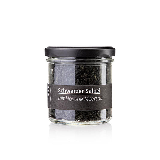 Fermenteret sort salvie med Havsnø havsalt, Krautpunk, 40 g