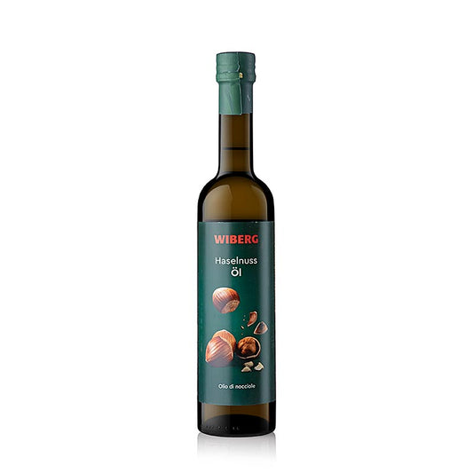 Wiberg hasselnøddeolie, koldpresset, af ristede hasselnødder, 500 ml