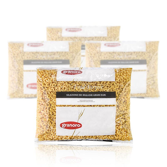 Granoro Fagiolini Rigati (små rørformede nudler) nr. 50, 12 kg, 4 x 3000 g