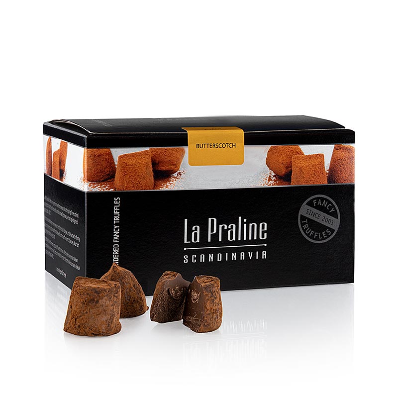 La Praline Fancy Truffles, chokoladetruffler med butterscotch, Sverige, 200 g