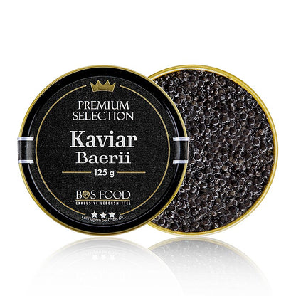 CHEF FOOD Premium Selection - Baerii-kaviar (baerii), akvakultur, uden konserver, 125 g