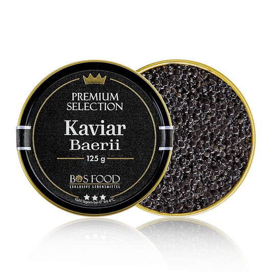 CHEF FOOD Premium Selection - Baerii-kaviar (baerii), akvakultur, uden konserver, 125 g