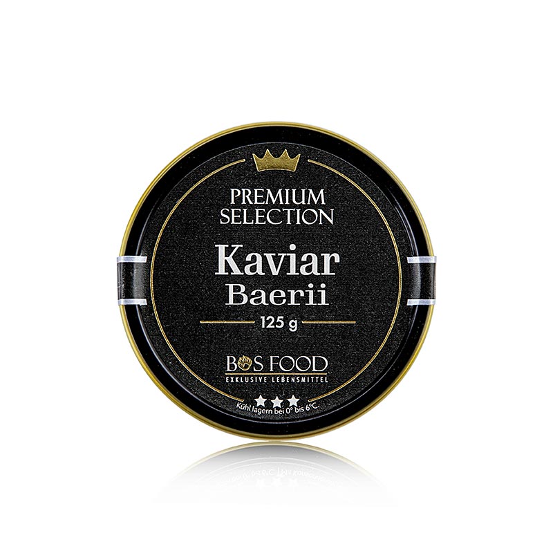 CHEF FOOD Premium Selection - Baerii-kaviar (baerii), akvakultur, uden konserver, 125 g