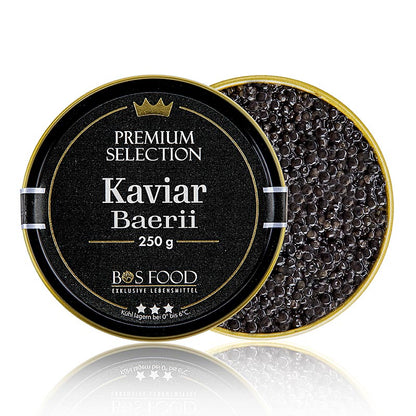 CHEF FOOD Premium Selection - Baerii-kaviar (baerii), akvakultur, uden konserver, 250 g