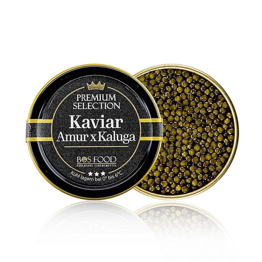 BOS FOOD Premium Selection - Krydsning Amur x Kaluga, akvakultur, uden konserver, 50 g