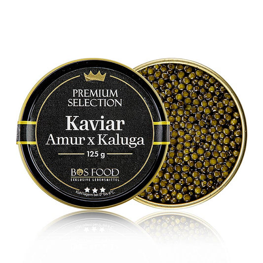 BOS FOOD Premium Selection - Krydsning Amur x Kaluga, akvakultur, uden konserver, 125 g