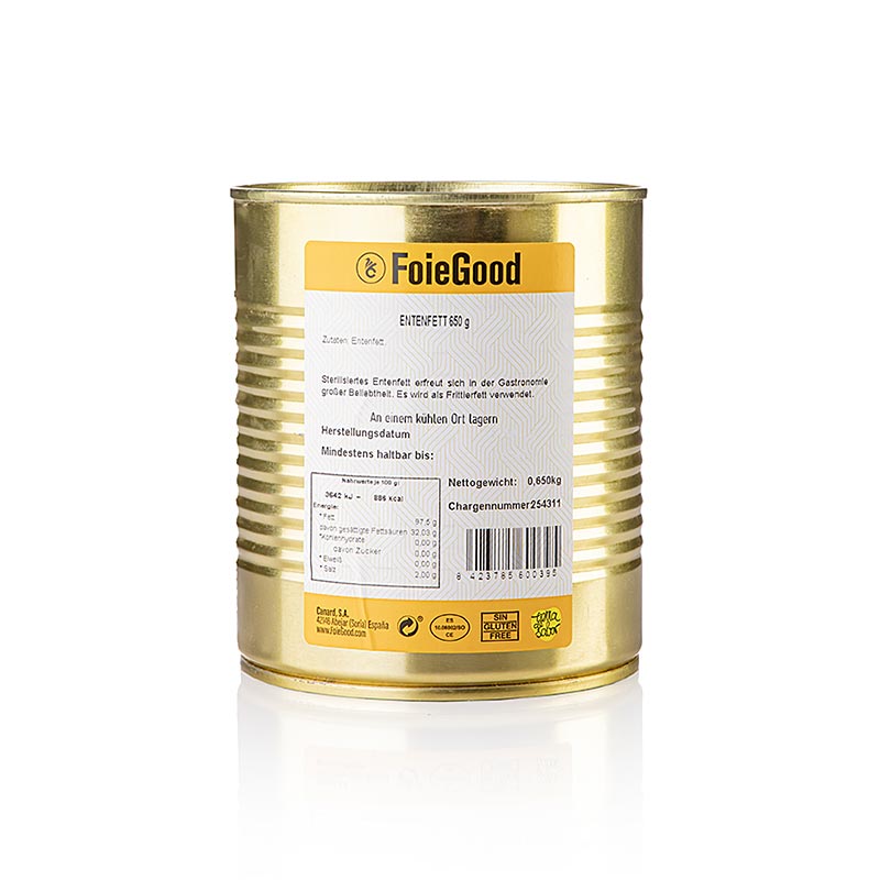 Andesmør (andefedt) fra ikke-udstoppede ænder, Foie Good, 650 g