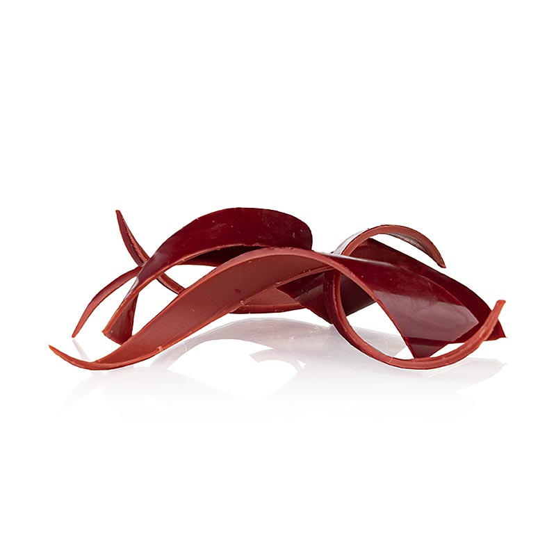 Chokoladedekoration Twist Red, rødt chokoladeornament, Dobla (79112), 140 g