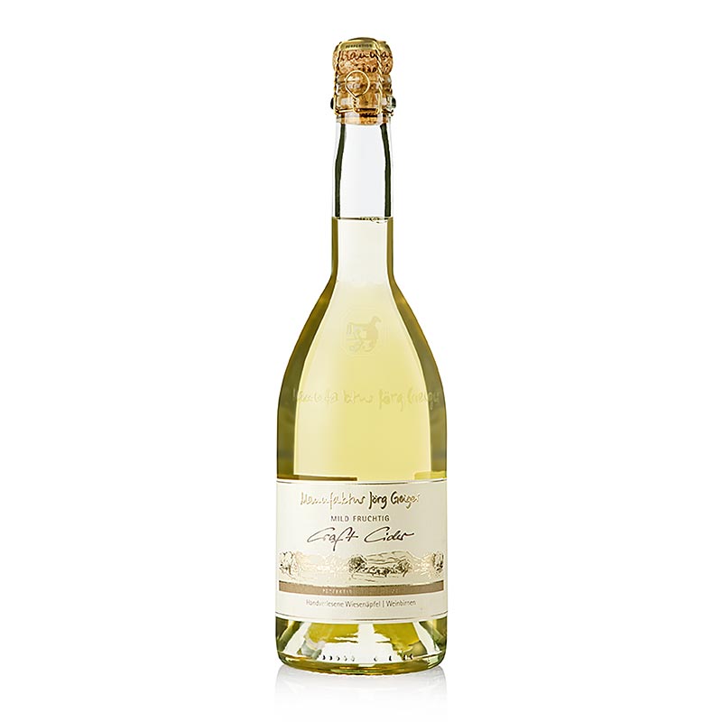 Jörg Geiger "Craft Cider" Æbler & Pærer, frugtig-mild, 4 % vol., 750 ml