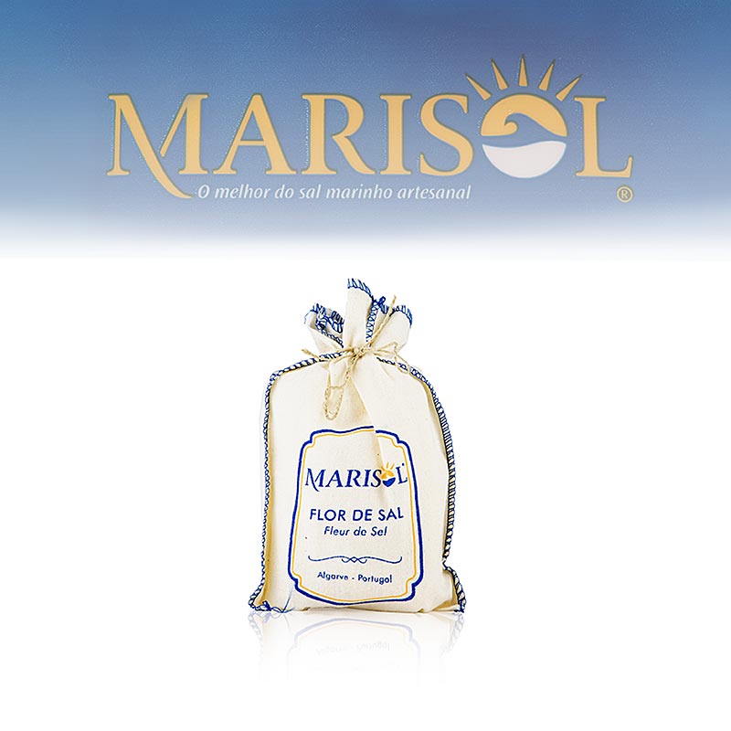Marisol® Flor de Sal – Saltblomsten, i stofpose, CERTIPLANET, økologisk, 125 g