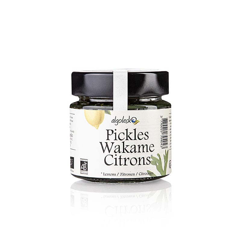 Pickles Wakame Citrons – Wakame-tang med citron, Algolesko, økologisk, 110 g