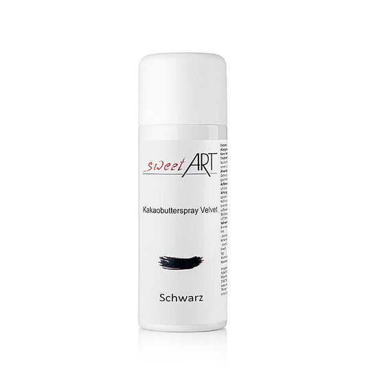 Kakaosmørspray/basis fødevarefarve Black Velvet, Sweet Art, 400 ml