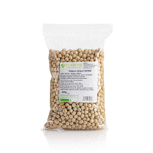 Gule ærter, hele, tørrede, Perrone, Italien, 500 g