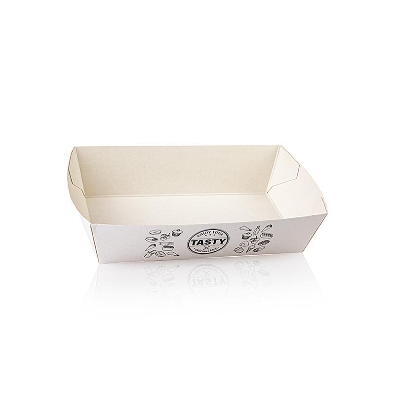 Snackskål "Tasty", A 13, 130x77x35 mm, pap, 400 stk
