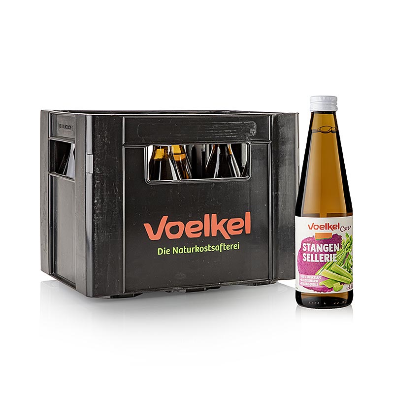 Voelkel - Care Stangensellerie, selleri-juice, økologisk, 3,3 l, 10 x 330 ml