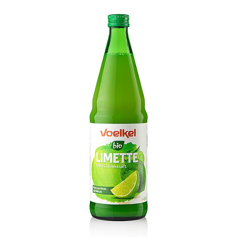 Voelkel – limejuice, 100 % friskpresset juice, usødet, økologisk, 750 ml