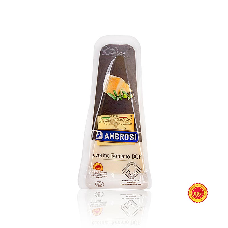 Pecorino Romana, D.O.P., hård ost af fåremælk, Ambrosi, 200 g