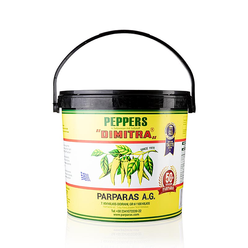 Peperoni, milde, i lage, spand, Dimitra, 9,8 kg