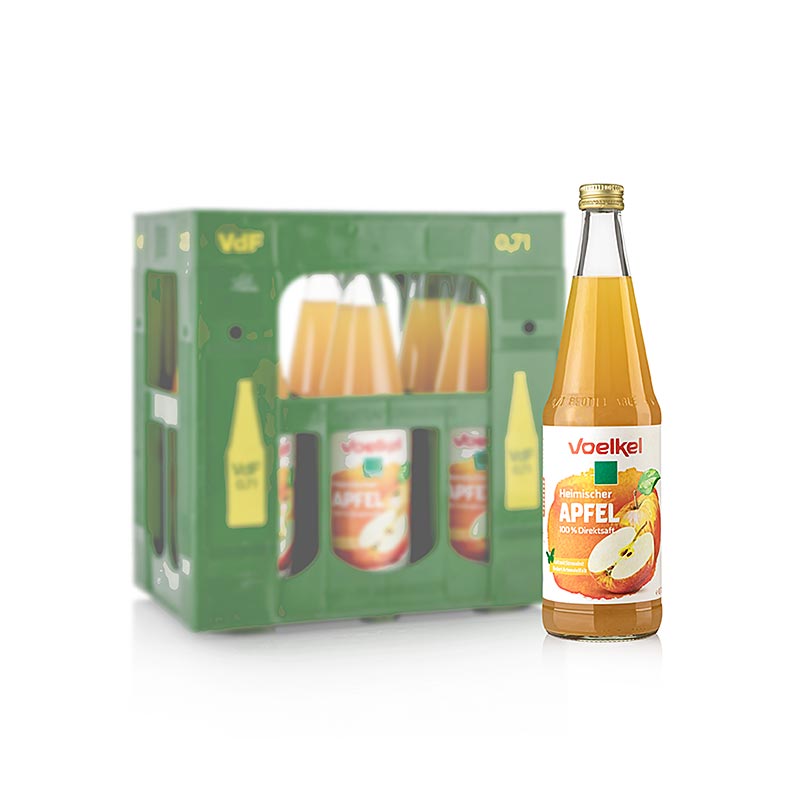 Voelkel Hjemmelavet æblejuice 100 % direktepresset, økologisk, vegansk, 4,2 l